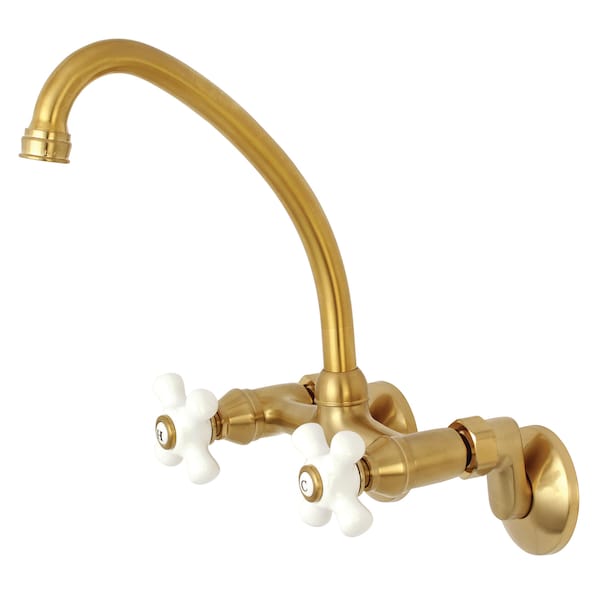 KS614SB 2-Handle Wall Mount Kitchen Faucet